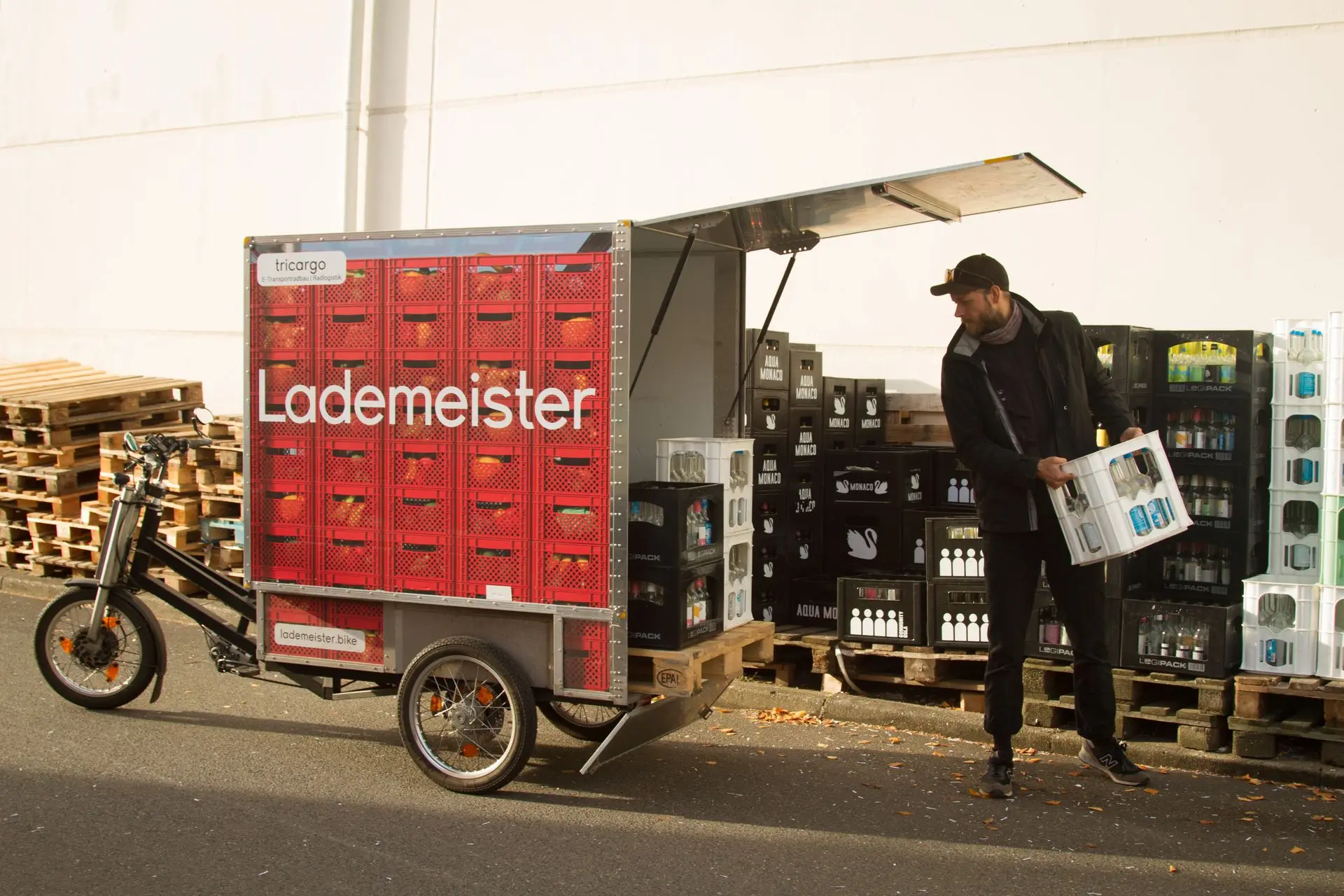 Transportfahrrad Lademeister kann für deine Eventlogistik gemietet werden