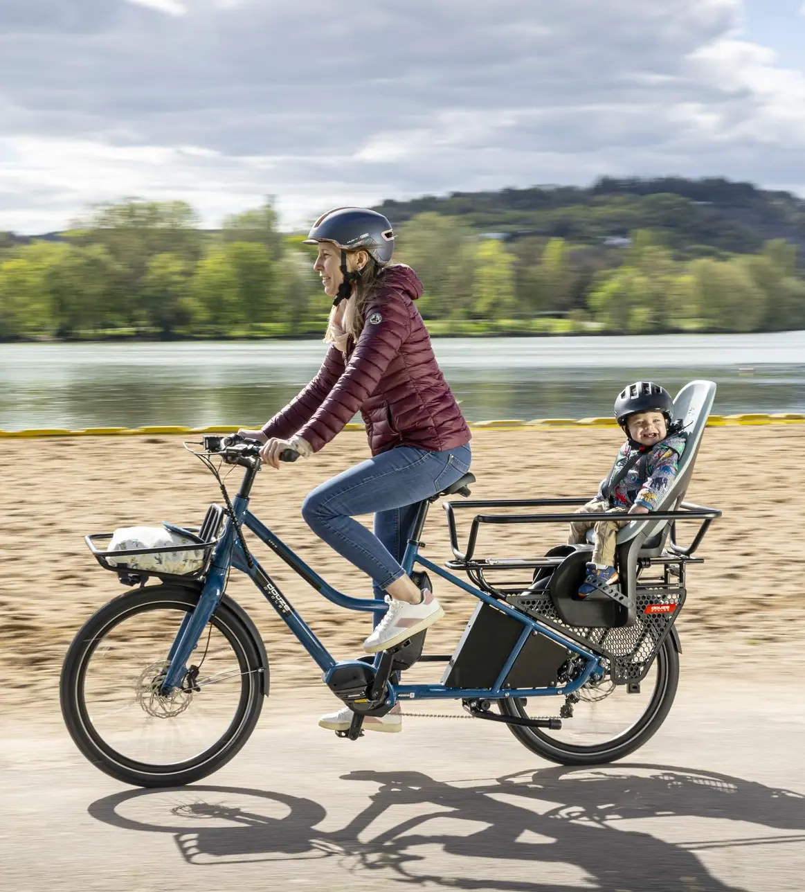 Douze LT elektrisches Lastenrad mit integriertem Kindersitz