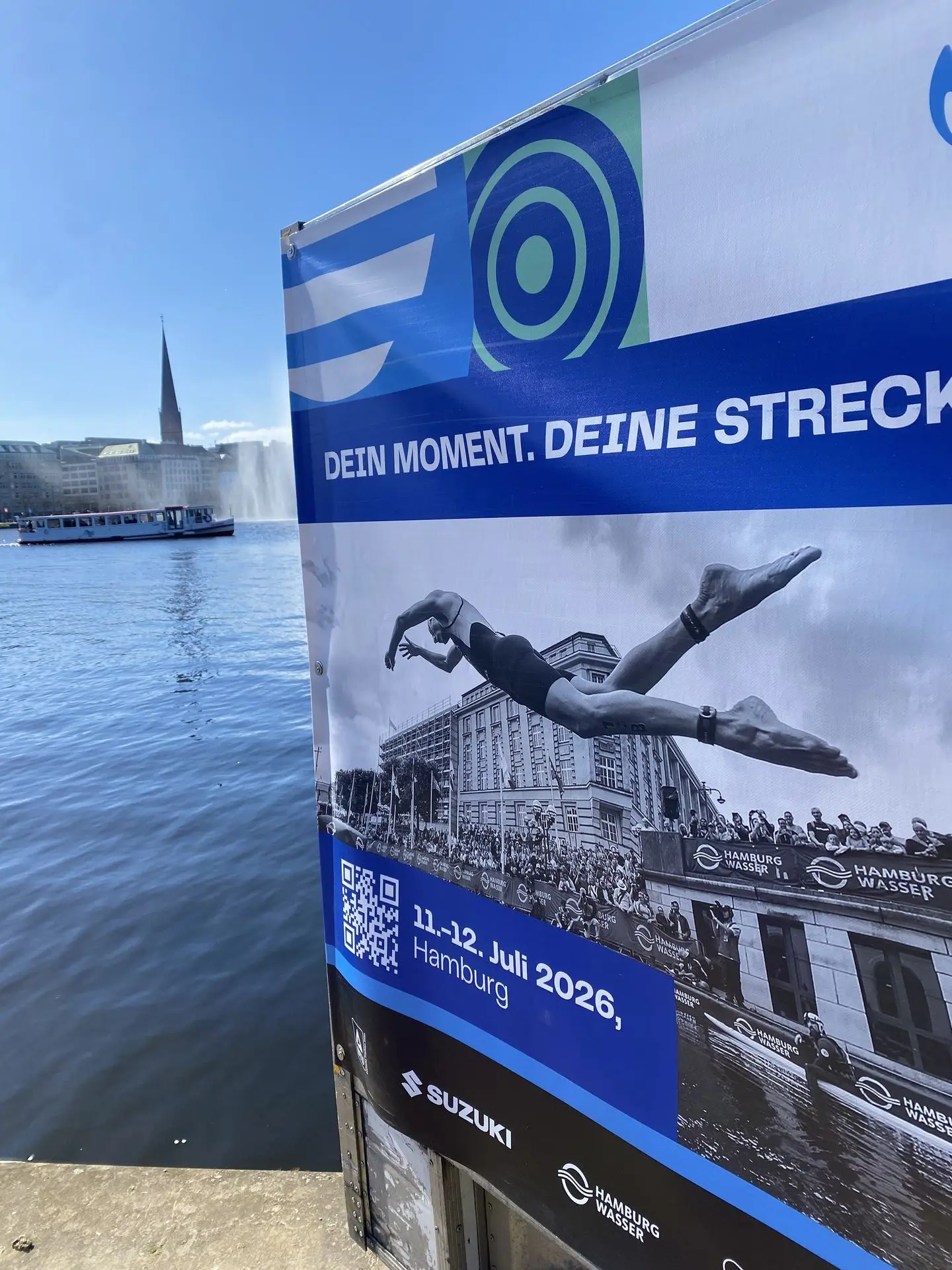 Triathlon Banner Alster-Sprung - Julian Furones