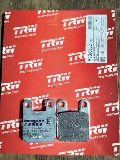 [BR-00-2004-01] Bremsbelag Paar Hinten rot